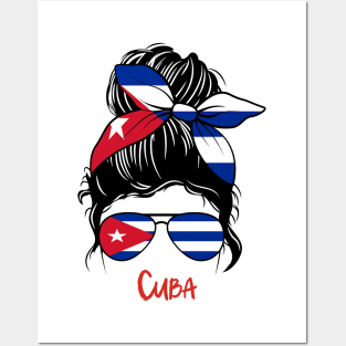 Cuban Girl, Cuban girlfriend, Cuba Messy bun, Cubana Posters and Art